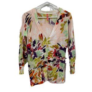 Charlotte Tarantola Floral embroidered cardigan size small? Spring Sweater‎ Top